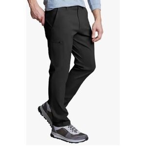 Copper & Oak Supply Co Mens Black Cargo Pants Size32x34 Flat Front UtilityCasual